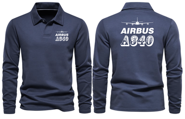 AIRBUS A340 LONG SLEEVE POLO